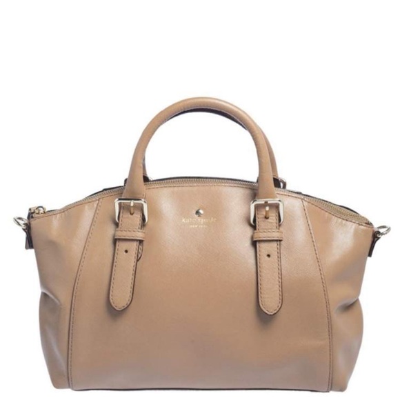 kate spade Handbags - Kate Spade beige leather Charlotte street satchel